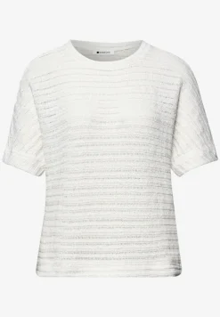 T-shirt à col rond et structure