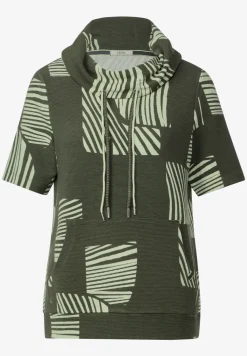 T-shirt à col volumineux