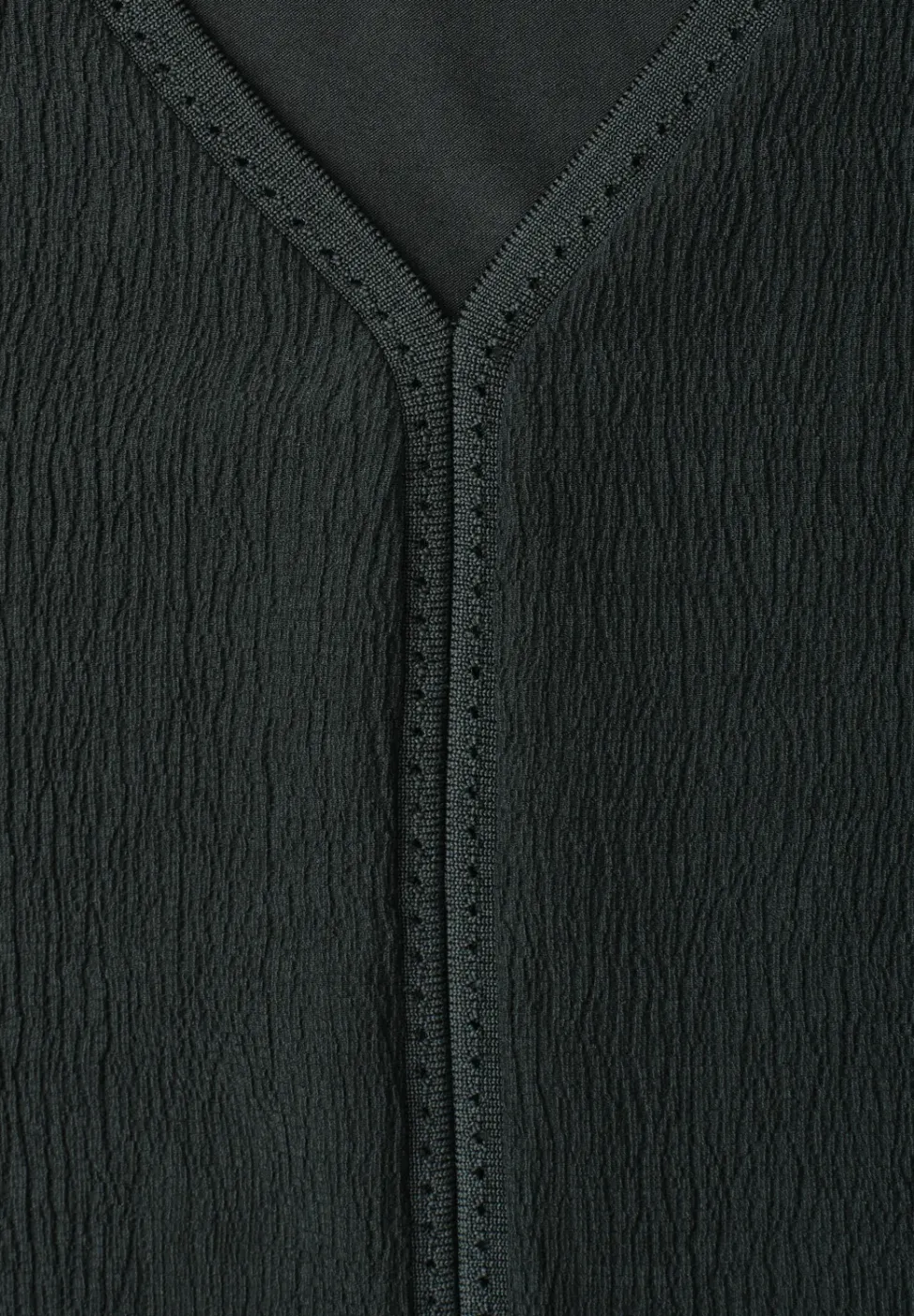 T-shirt à effets de texture et détail de ruban décoratif