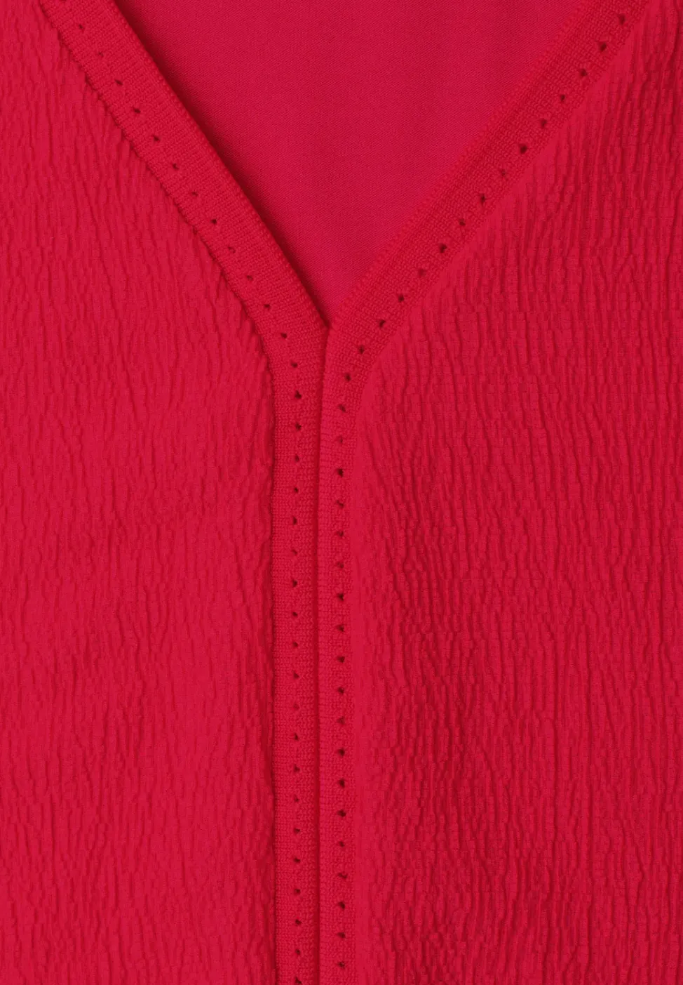 T-shirt à effets de texture et détail de ruban décoratif