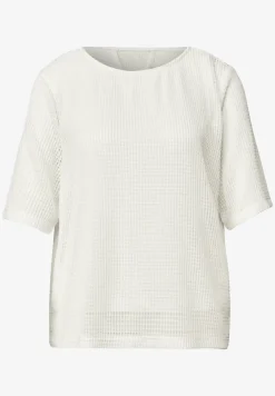 T-shirt 2 en 1 en mesh avec col bateau