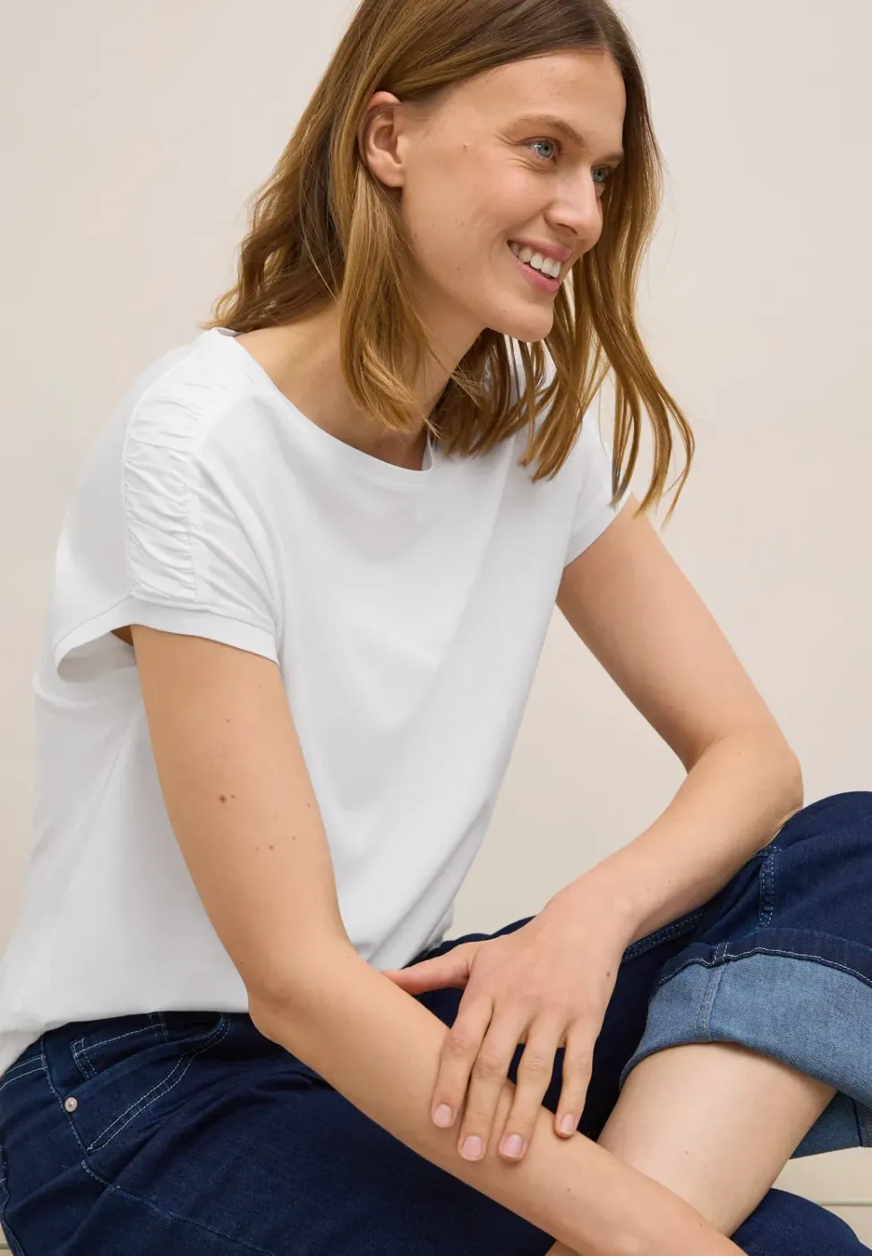 T-shirt à fronces