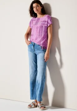 T-shirt à l'aspect dévoré