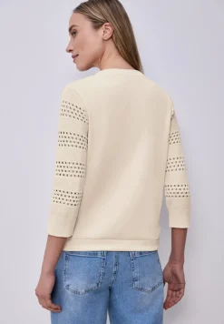 T-shirt à manches ajourées