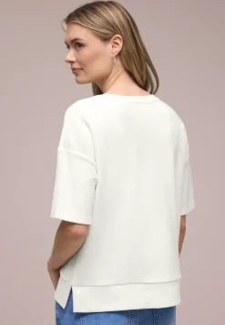 T-shirt à manches courtes avec mélange de structures