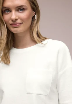 T-shirt à manches courtes avec mélange de structures