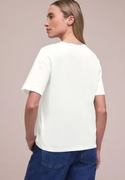 T-shirt à manches courtes avec col rond et imprimé