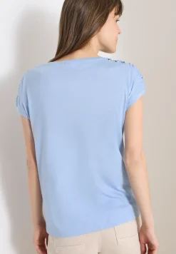 T-shirt à manches courtes avec fronces