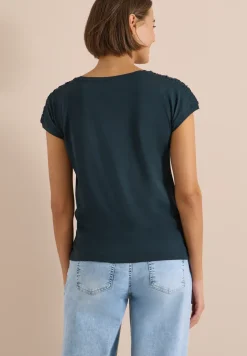T-shirt à manches courtes avec fronces