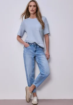 T-shirt à manches courtes avec mélange de structures