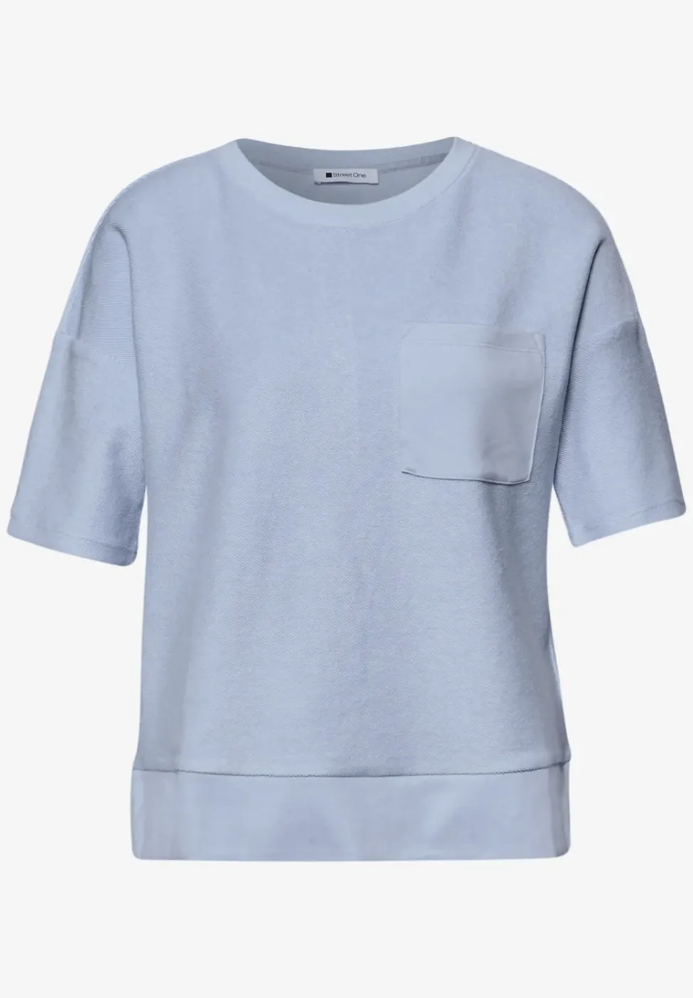 T-shirt à manches courtes avec mélange de structures
