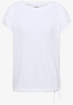 T-shirt à manches courtes avec fronces