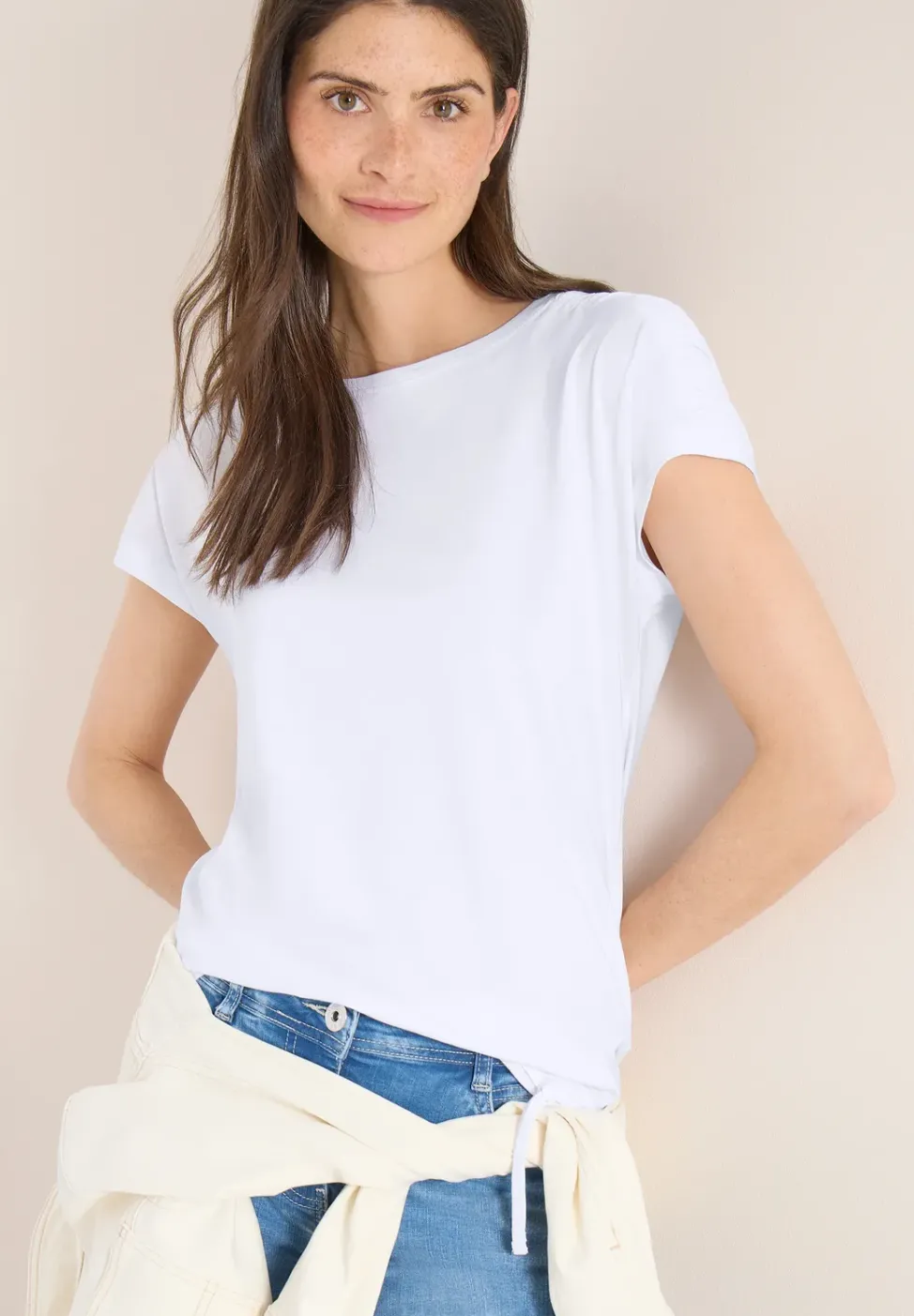 T-shirt à manches courtes avec fronces