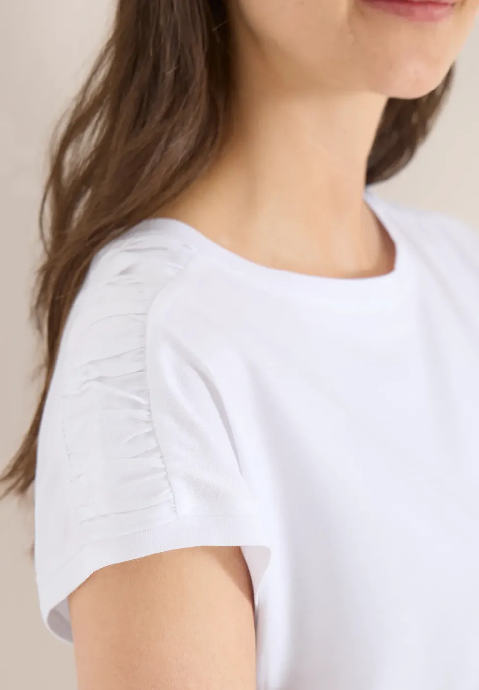T-shirt à manches courtes avec fronces