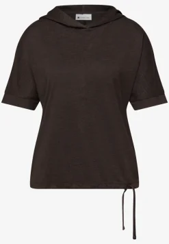 T-shirt à manches courtes avec capuche et cordon de serrage