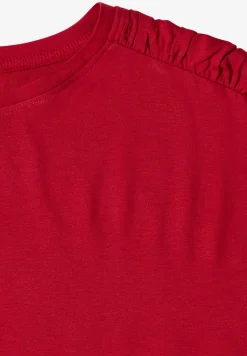 T-shirt à manches courtes avec fronces
