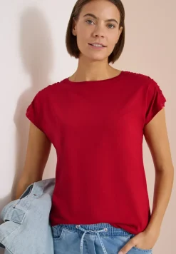 T-shirt à manches courtes avec fronces