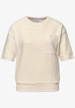 T-shirt à manches courtes avec rayures structurées