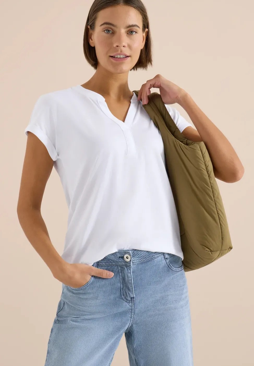 T-shirt à manches courtes en forme de tunique