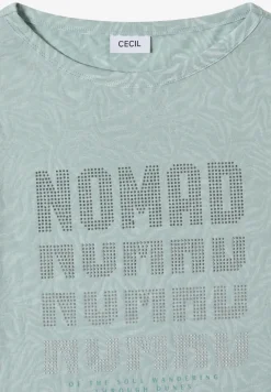 T-shirt à manches courtes en look dévoré
