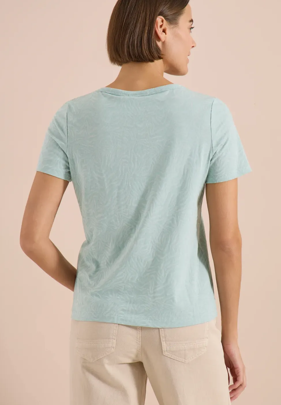 T-shirt à manches courtes en look dévoré