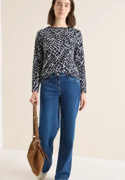 T-shirt à manches longues à motifs