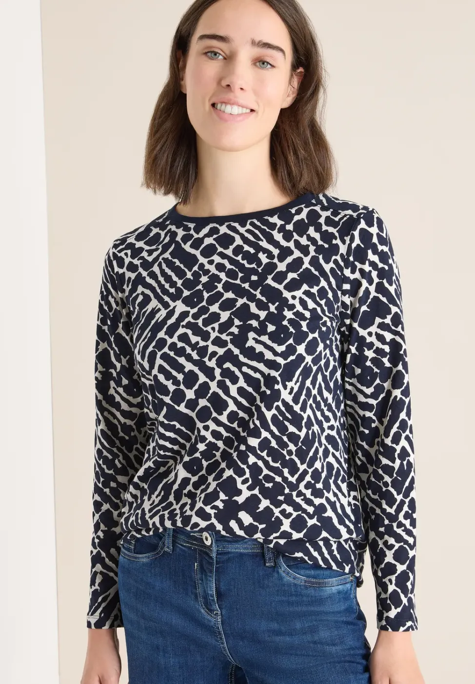 T-shirt à manches longues à motifs