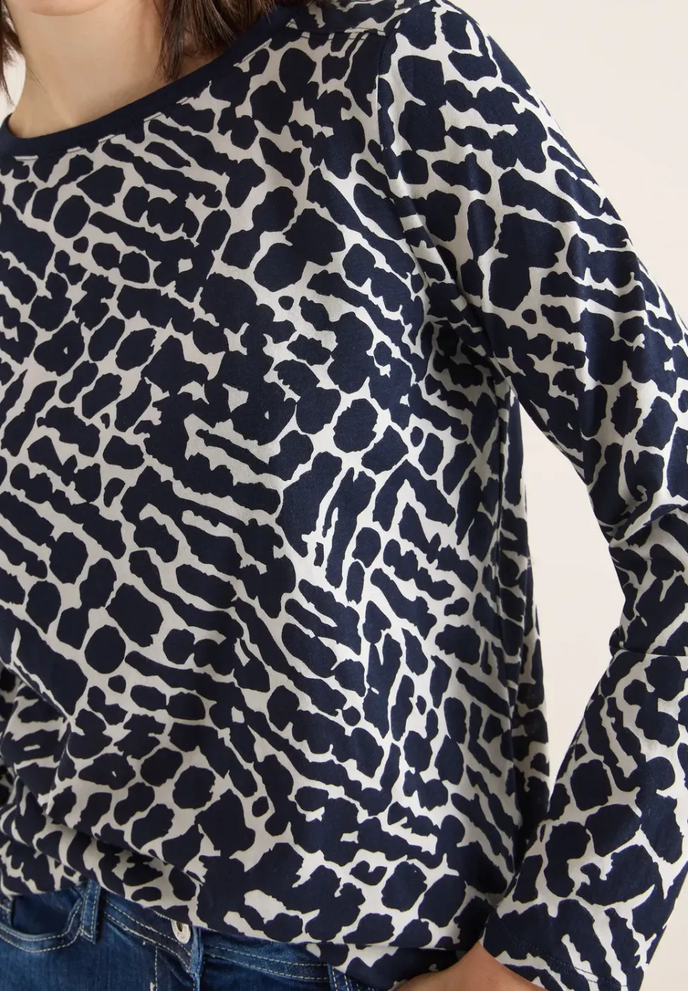 T-shirt à manches longues à motifs