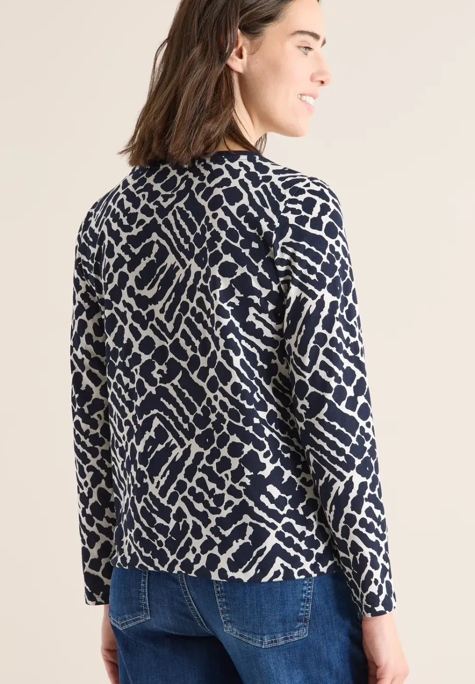 T-shirt à manches longues à motifs