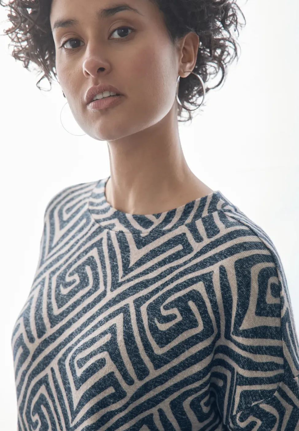 T-shirt à manches longues à motifs