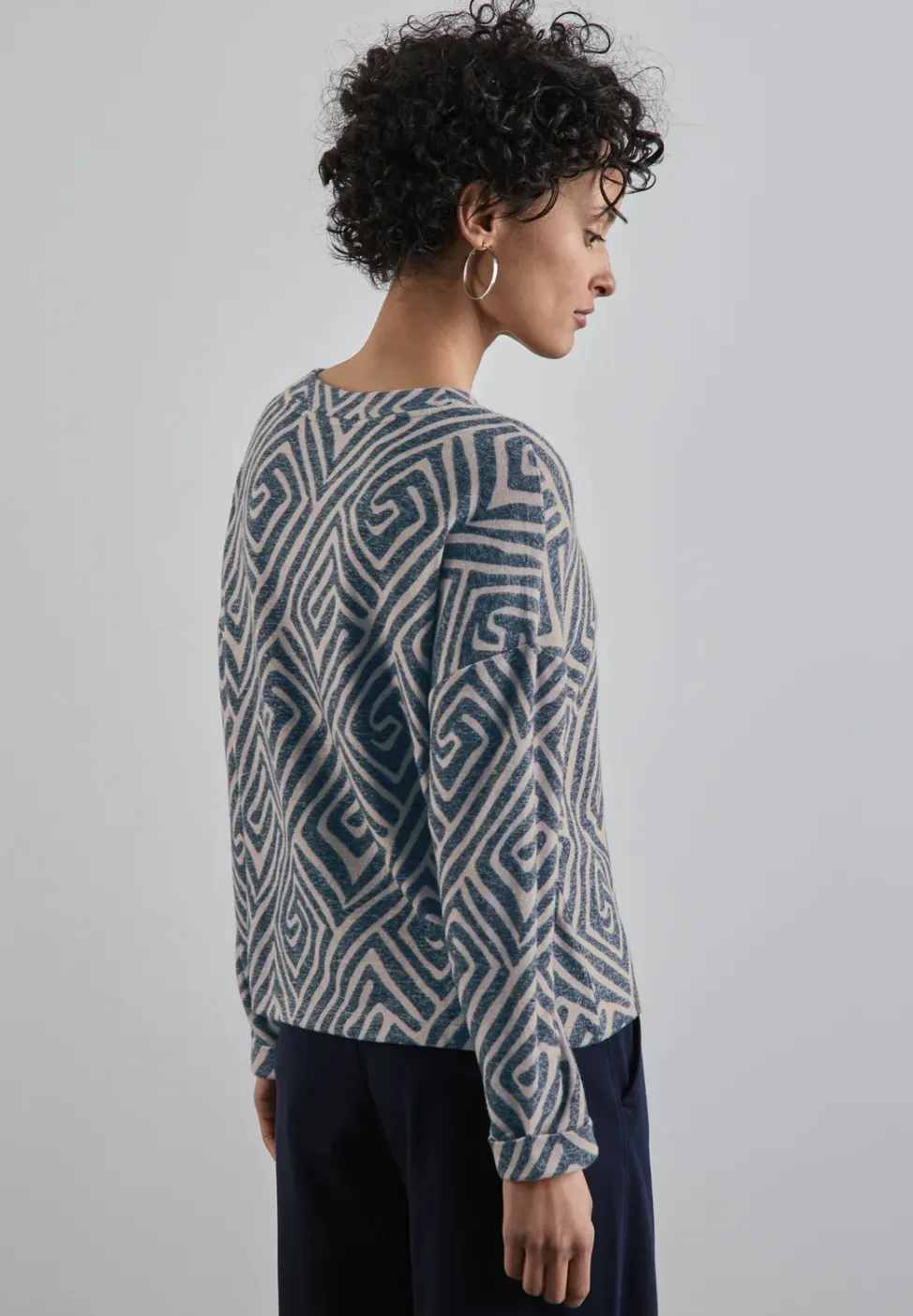 T-shirt à manches longues à motifs
