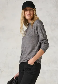 T-shirt à manches longues avec paillettes