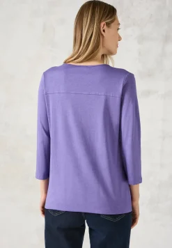 T-shirt à manches longues avec découpe