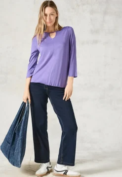 T-shirt à manches longues avec découpe