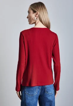 T-shirt à manches longues avec détail de boutons