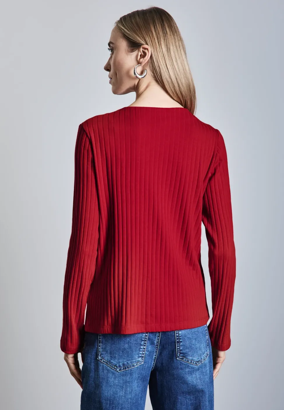 T-shirt à manches longues avec détail de boutons