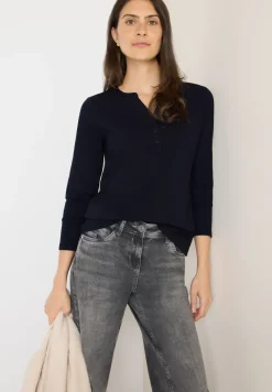 T-shirt à manches longues Split Neck