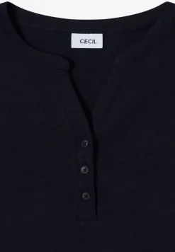 T-shirt à manches longues Split Neck