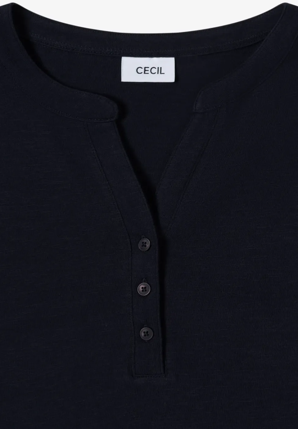 T-shirt à manches longues Split Neck