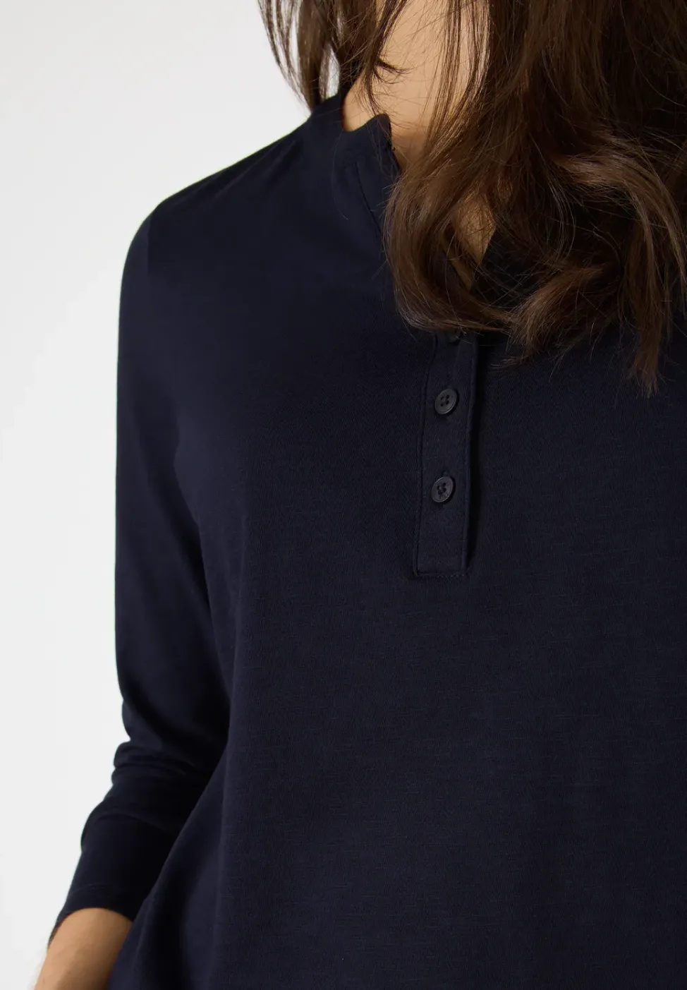T-shirt à manches longues Split Neck
