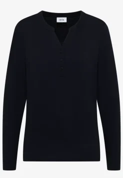 T-shirt à manches longues Split Neck