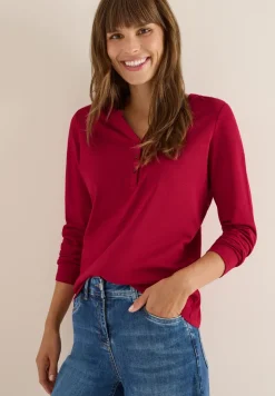 T-shirt à manches longues Split Neck