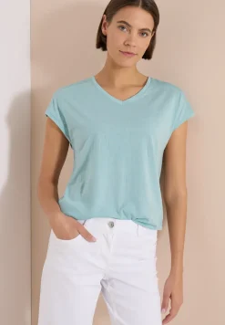 T-shirt à motif dévoré tonal