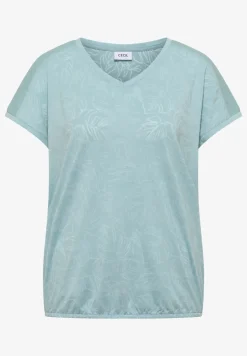 T-shirt à motif dévoré tonal
