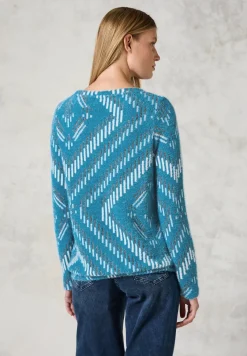 T-shirt à motifs en fil de plume