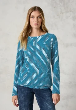 T-shirt à motifs en fil de plume