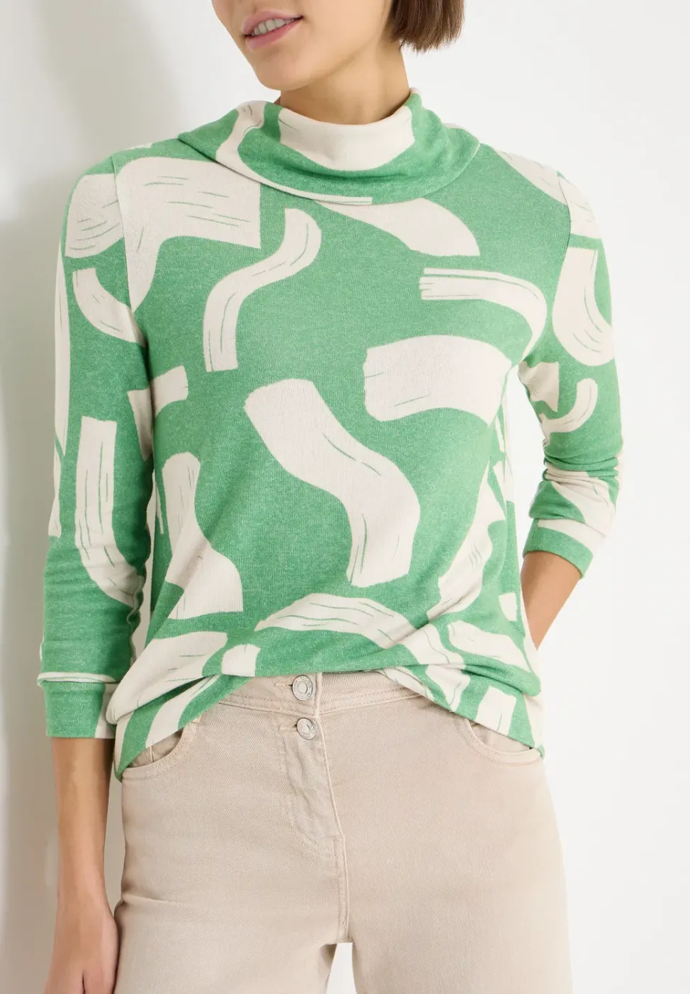 T-shirt à motifs mélangés