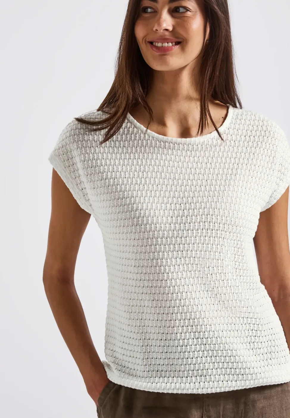 T-shirt à motifs structurés