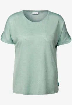 T-shirt à paillettes en lin
