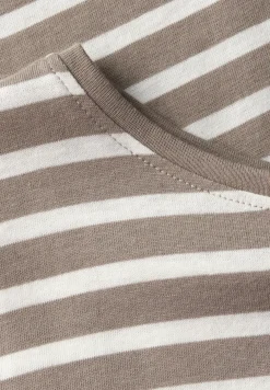 T-shirt à rayures avec wording